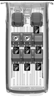 8 passsenger van layout